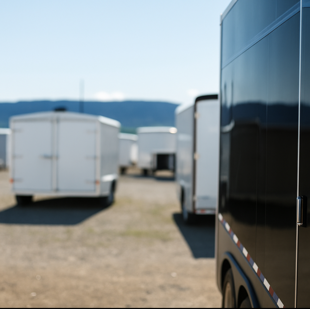 Enclosed work trailer render